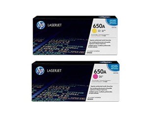 HP 650A Toner (Yellow, Magenta)